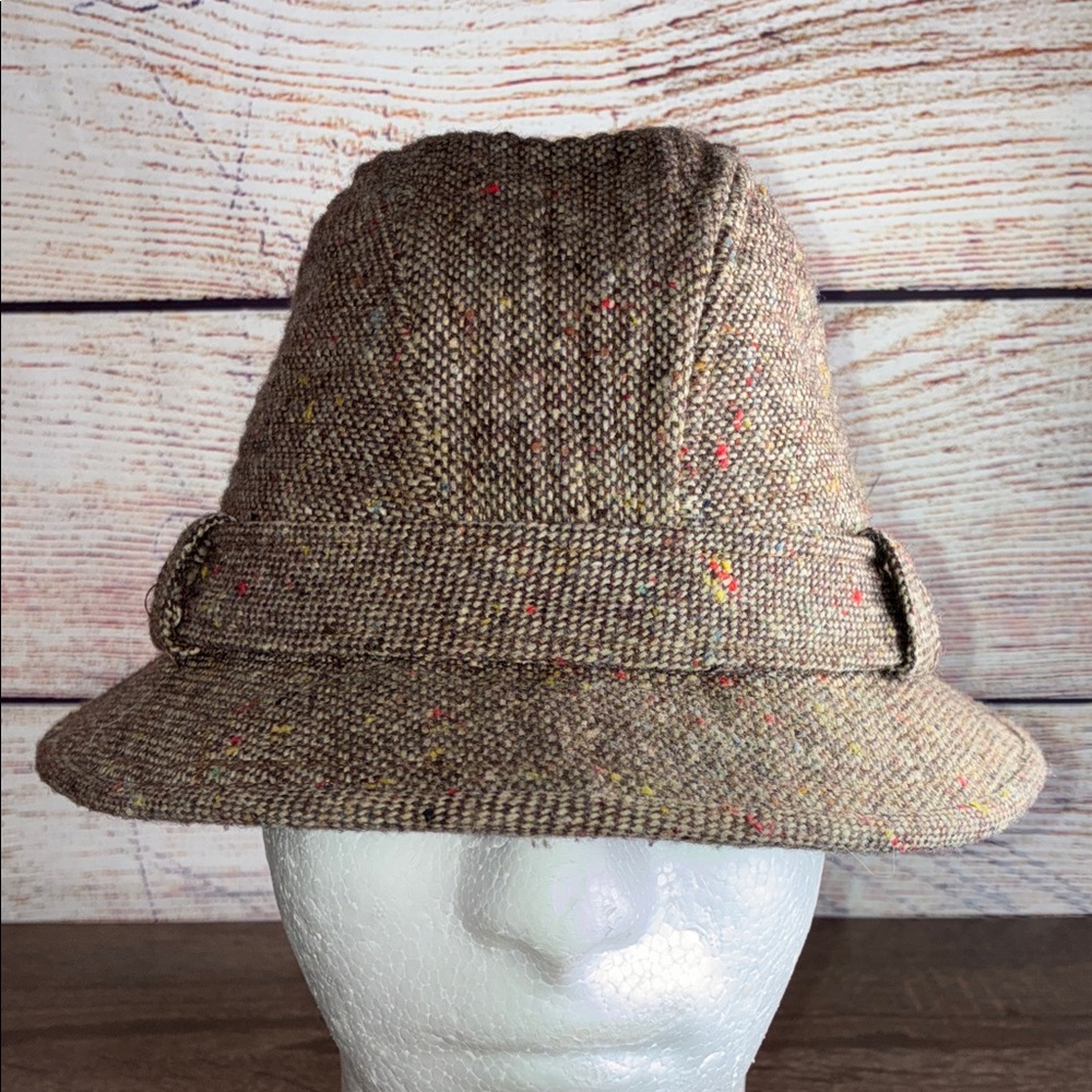 Vintage The Traveler Crushable Country Gentlemen Wool Hat Cap Feather 21”